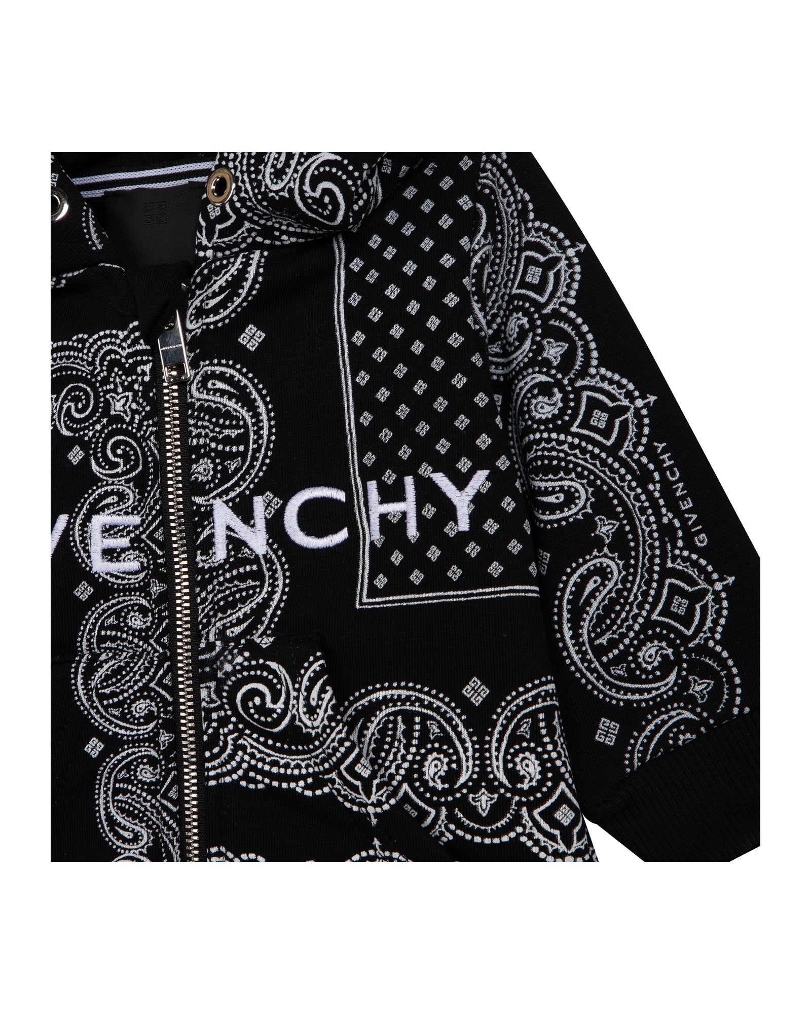 Cardigan à capuche en molleton - Black