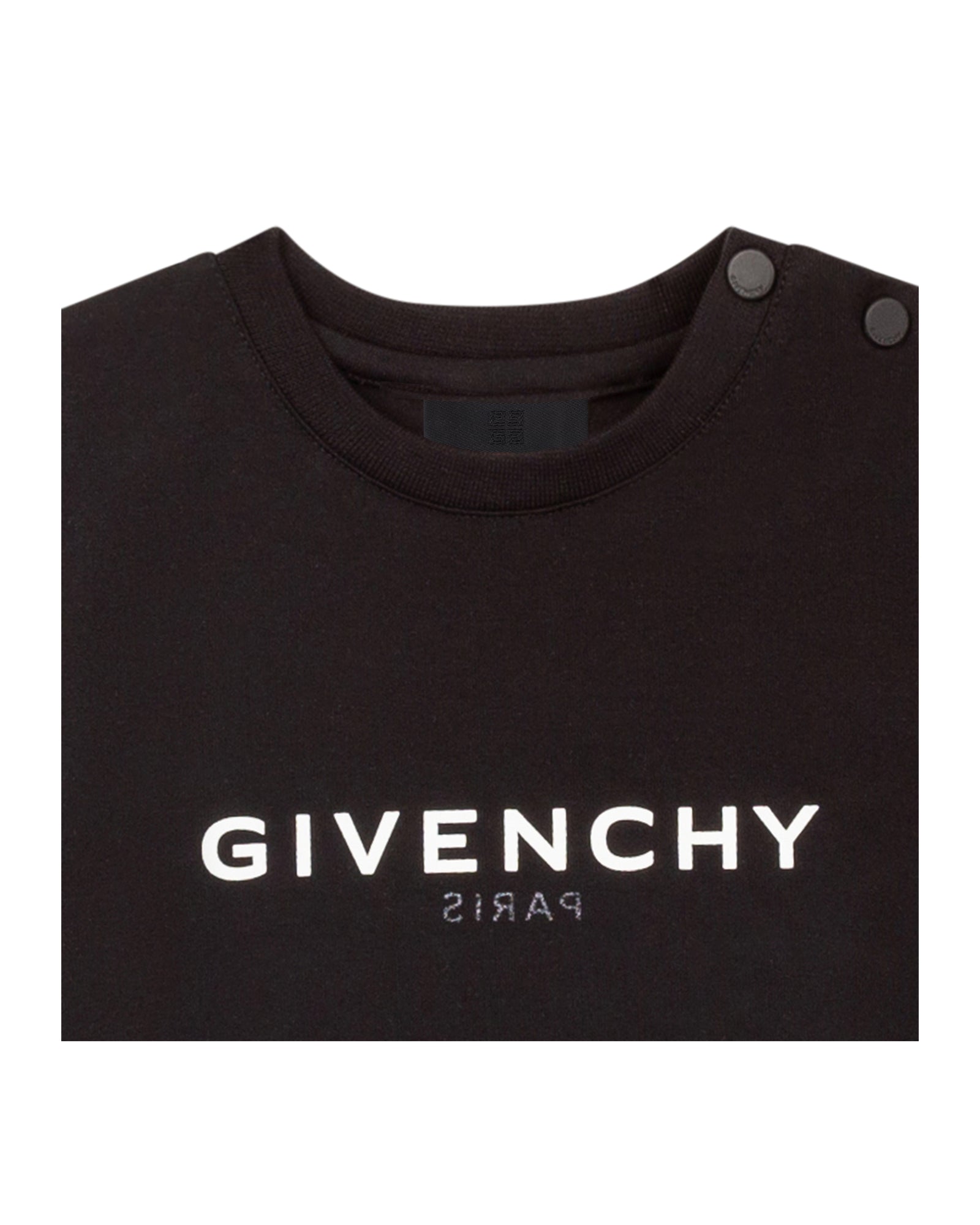T-shirt à fermeture pressionnée - Black