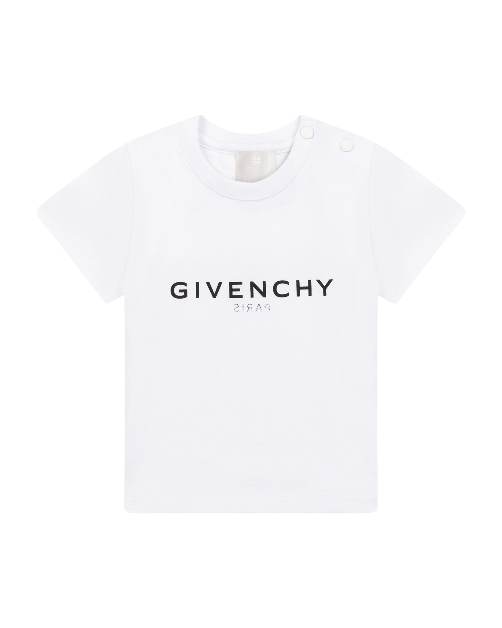 T-shirt à fermeture pressionnée - Blanc