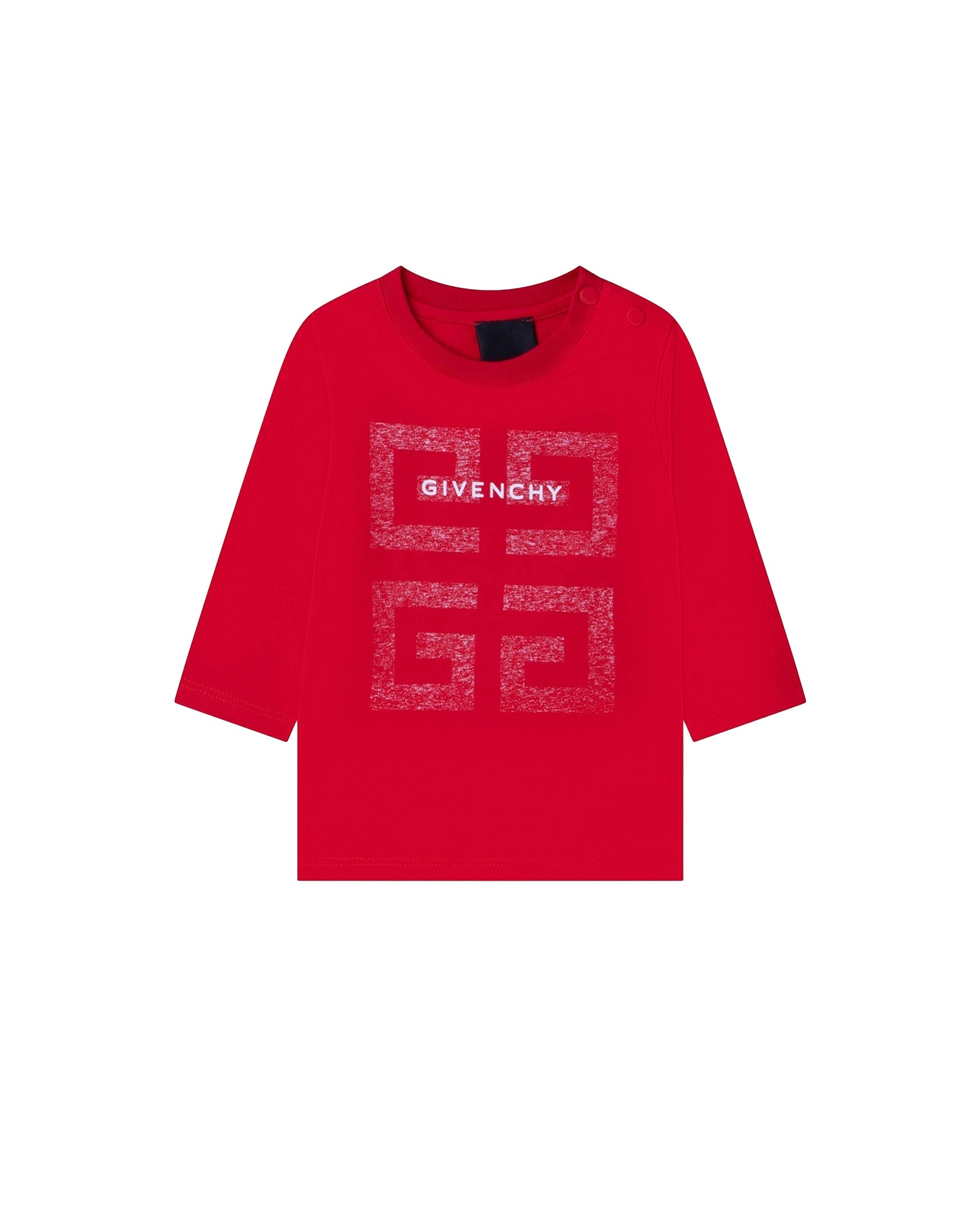 T-shirt à fermeture pressionnée en coton - Piment
