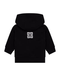 Cardigan à capuche en molleton - Black