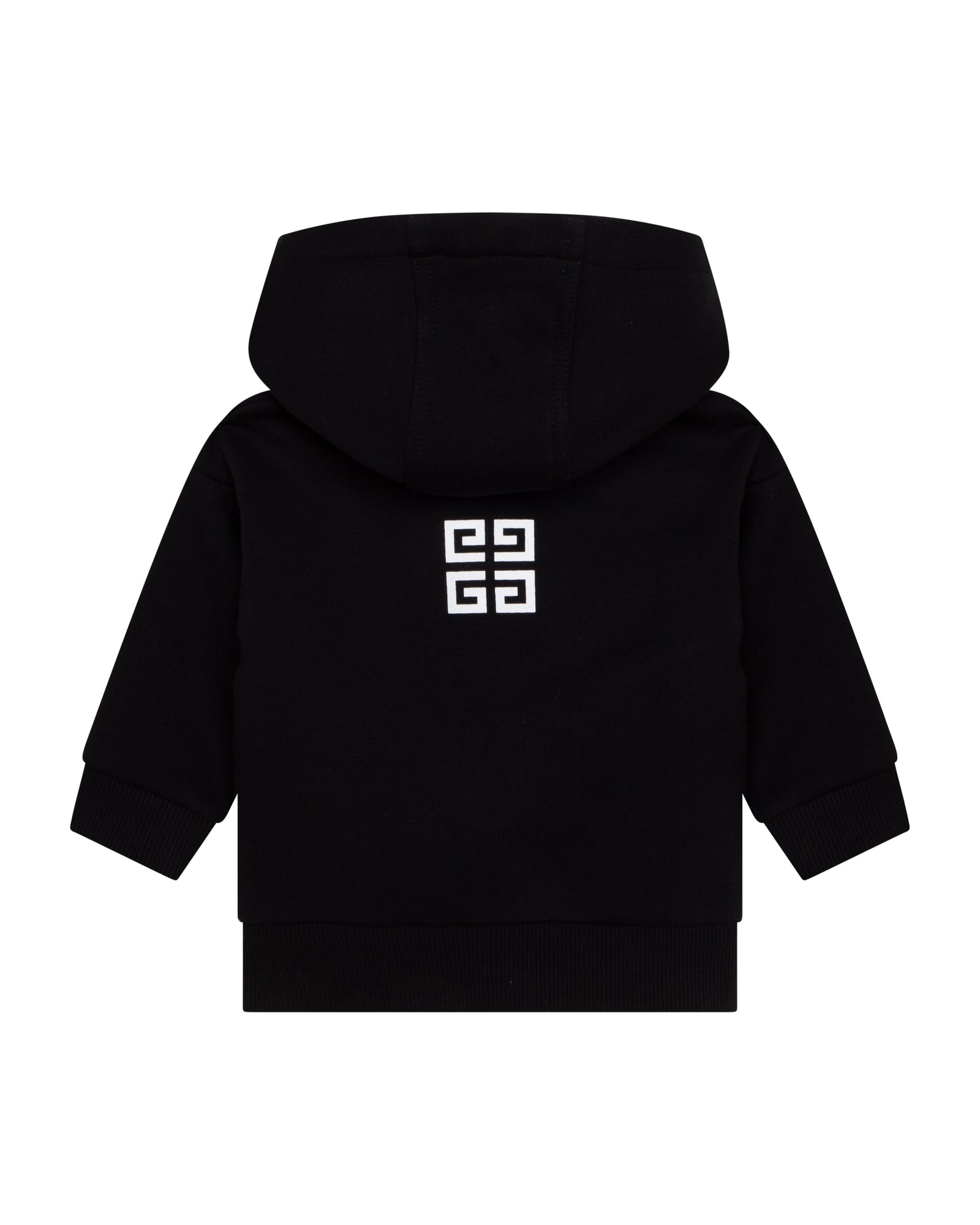 Cardigan à capuche en molleton - Black