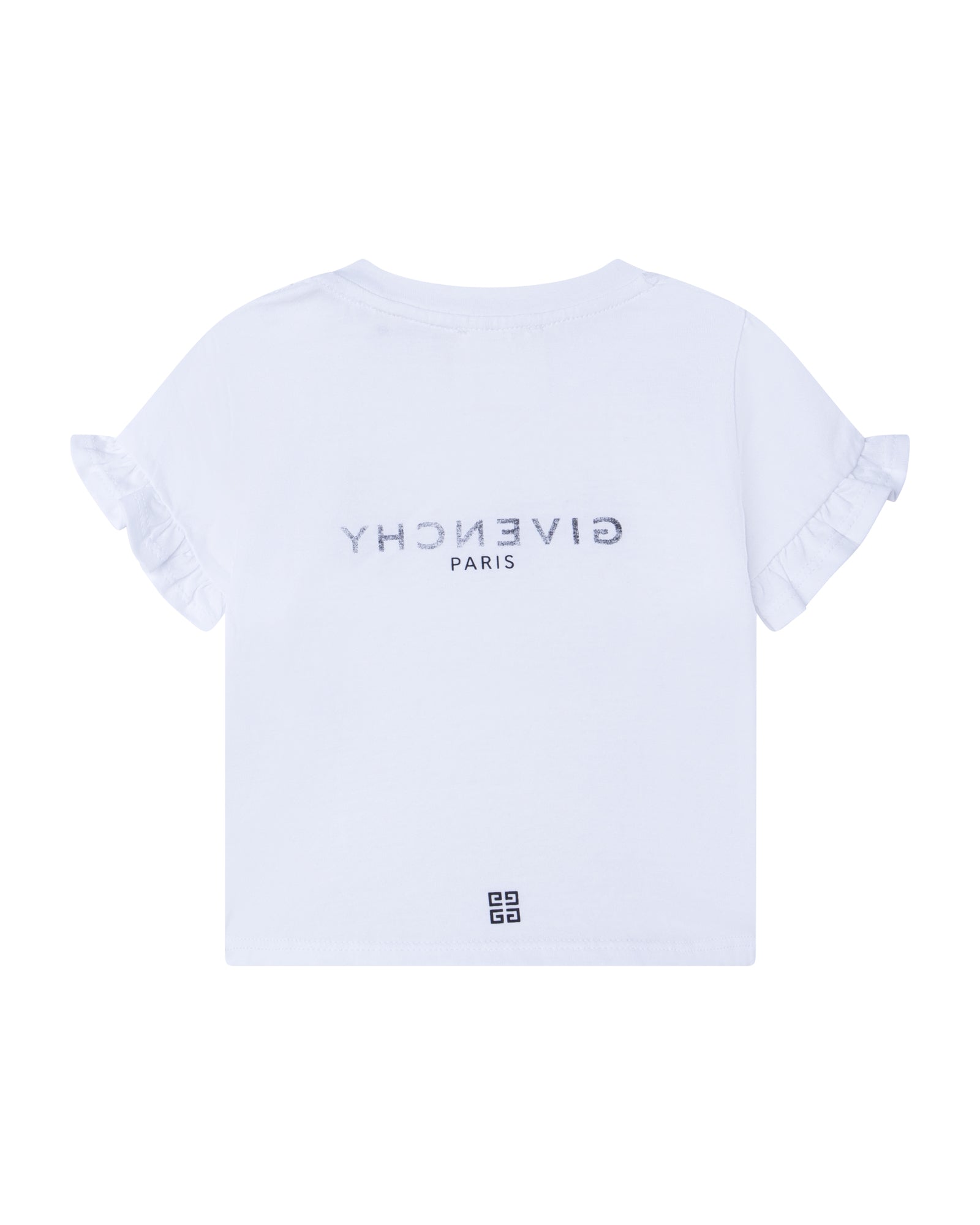 T-shirt à fermeture pressionnée en coton - Blanc