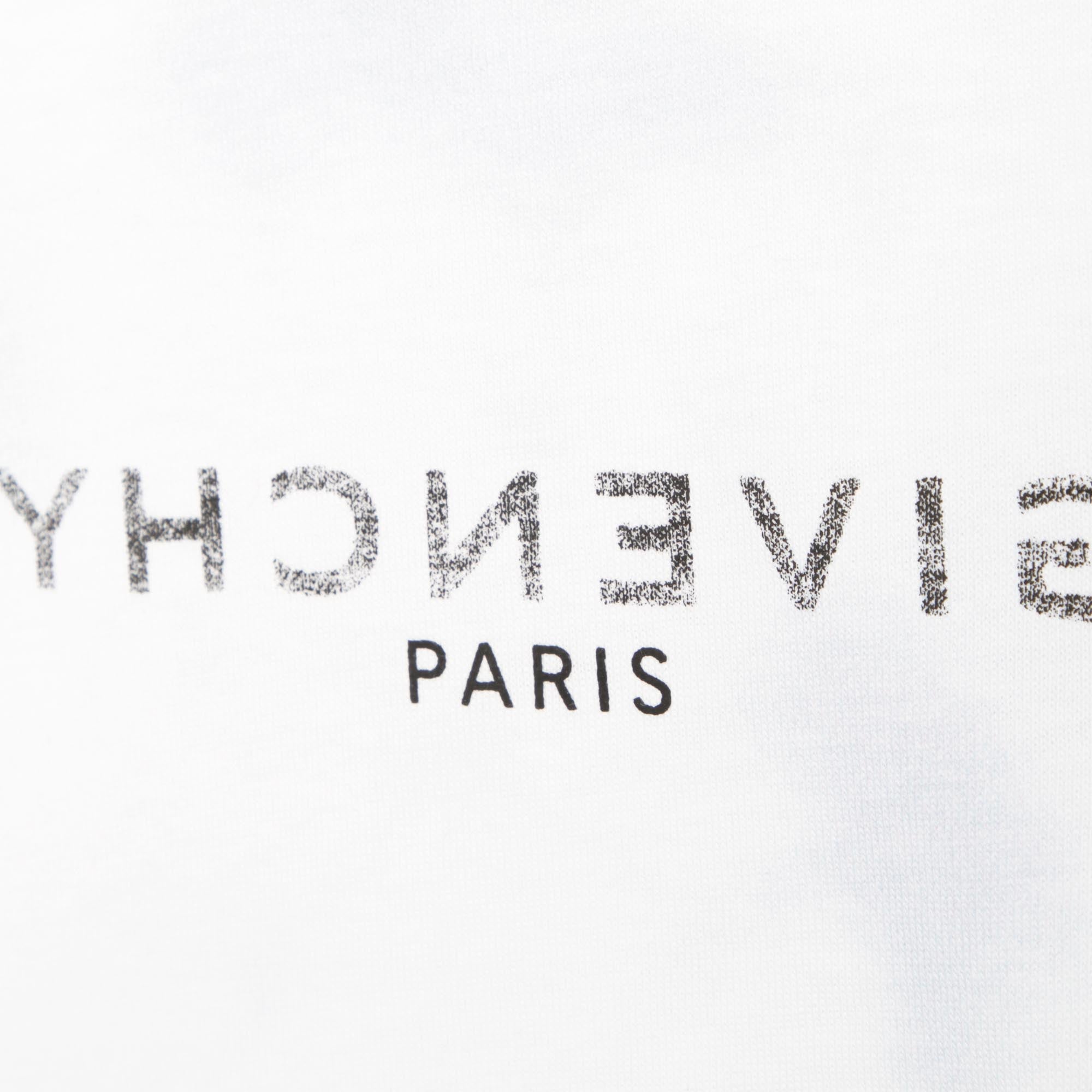 T-shirt jersey à imprimé effet nuage en coton - Blanc Ciel