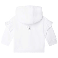 Hooded fleece waistcoat - White