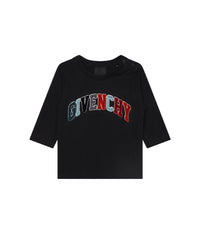 T-shirt à manches longues en coton - Black