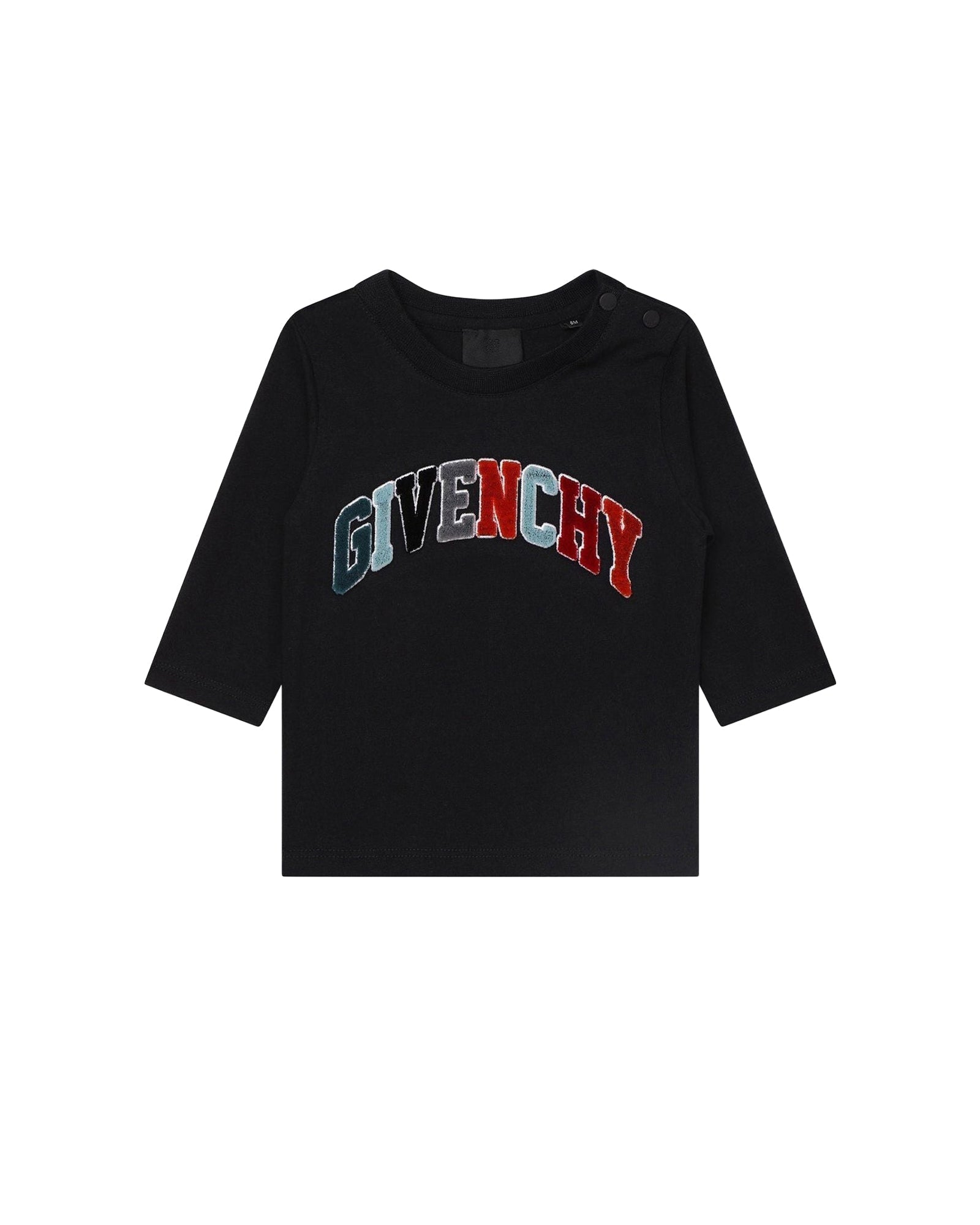 T-shirt à manches longues en coton - Black