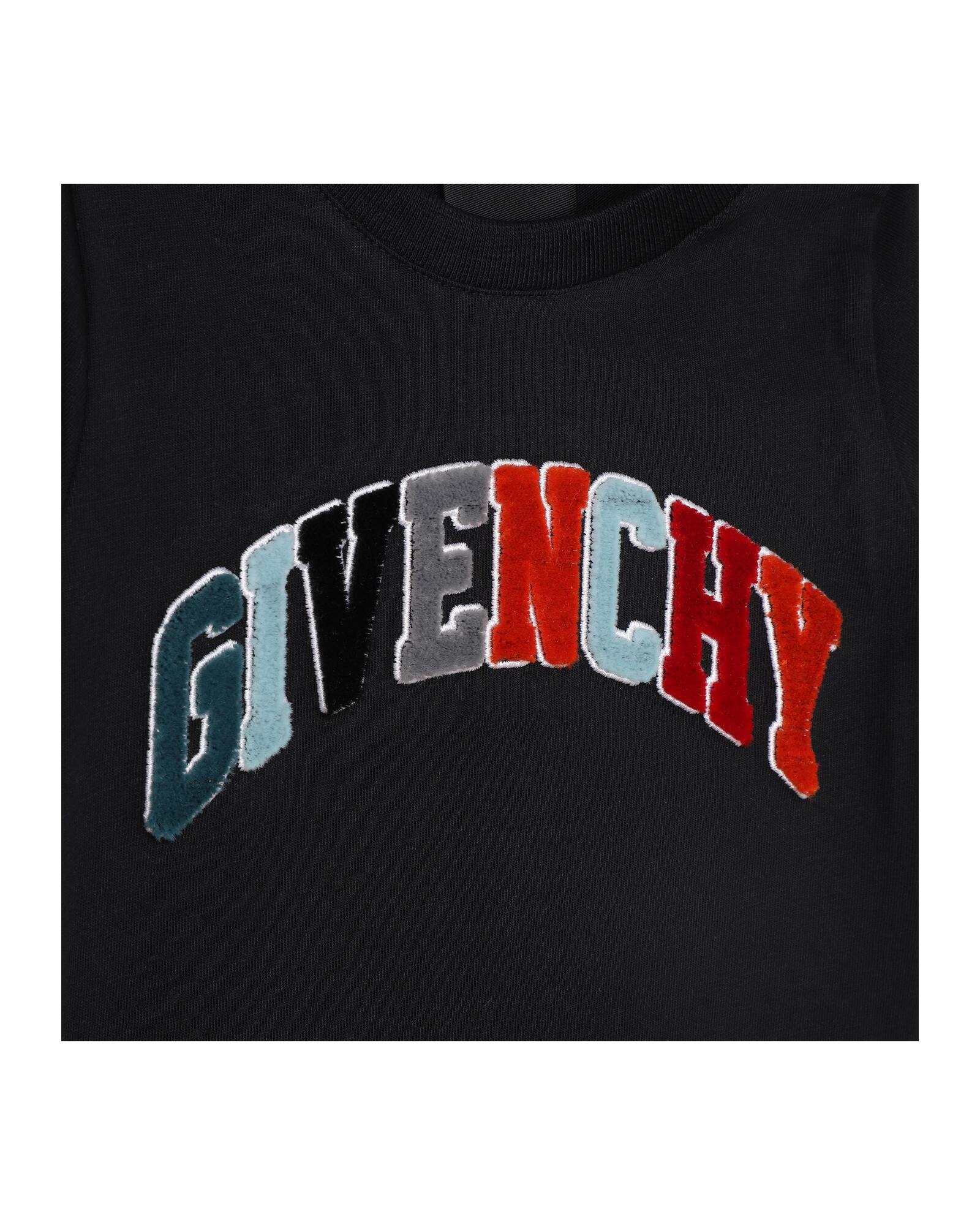 T-shirt à manches longues en coton - Black