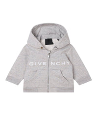 Gilet à logo en coton - Gris Chiné