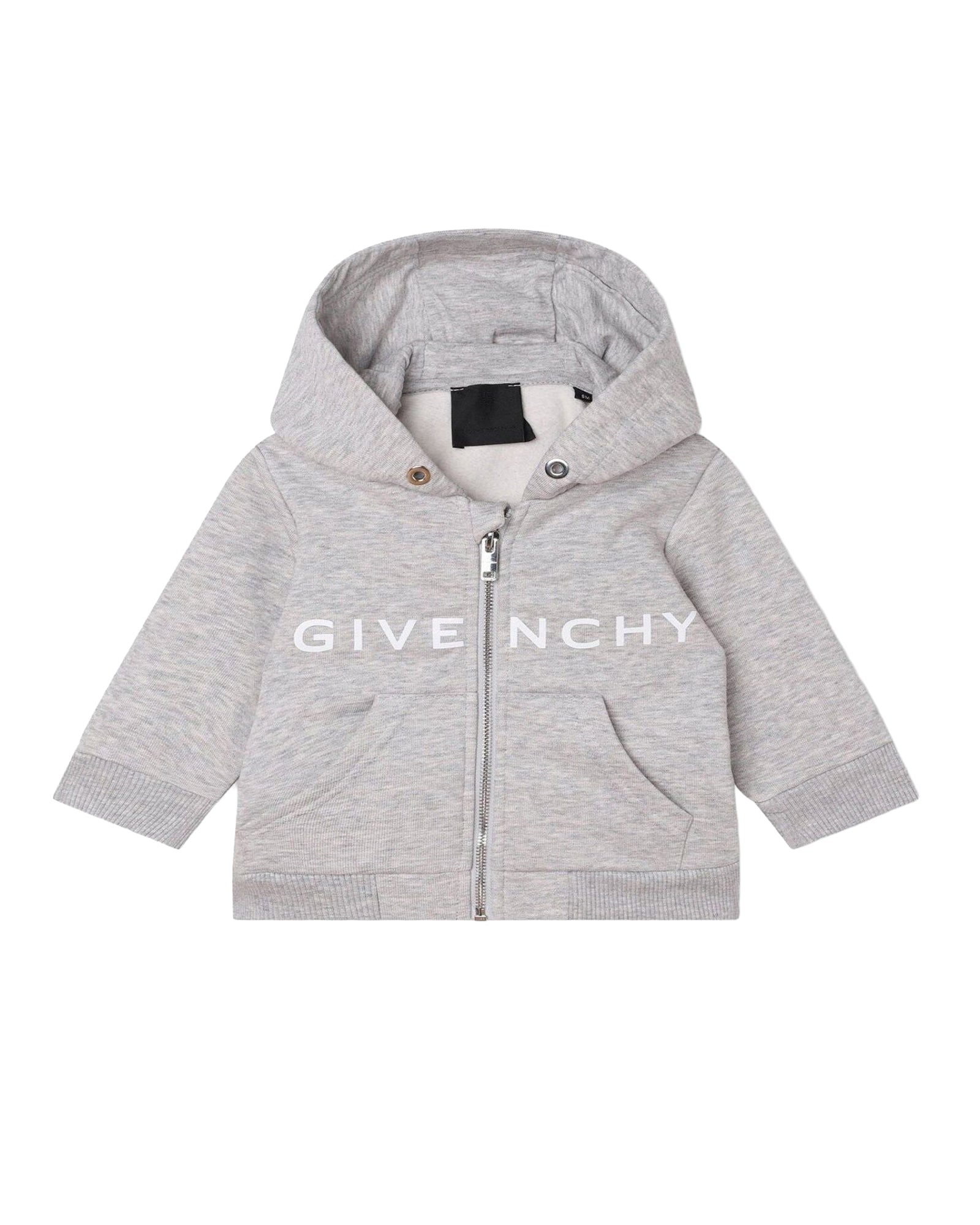 Gilet à logo en coton - Gris Chiné