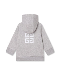 Gilet à logo en coton - Gris Chiné