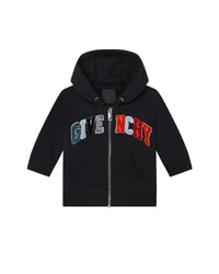Cardigan à logo en coton - Black