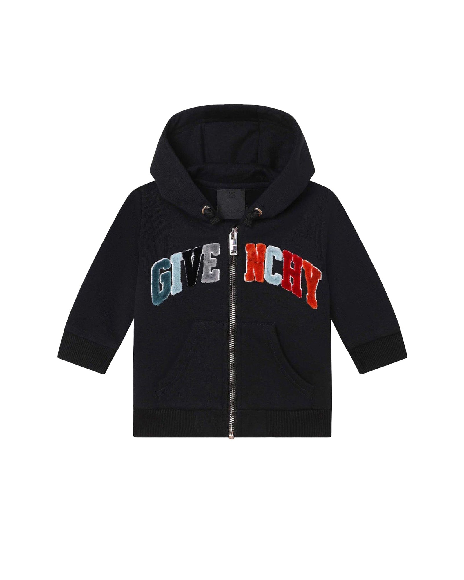 Cotton fleece cardigan - Black