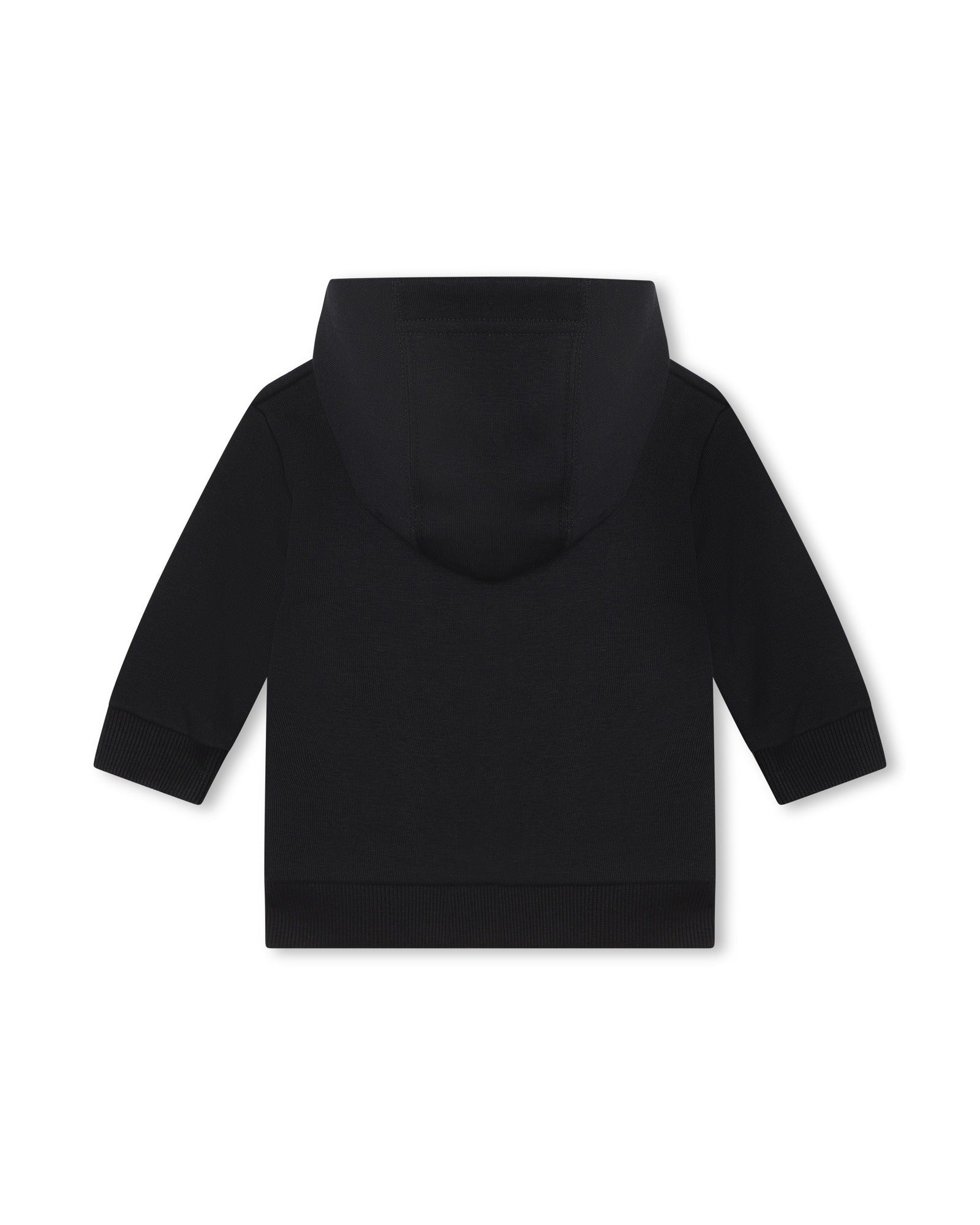 Cotton fleece cardigan - Black