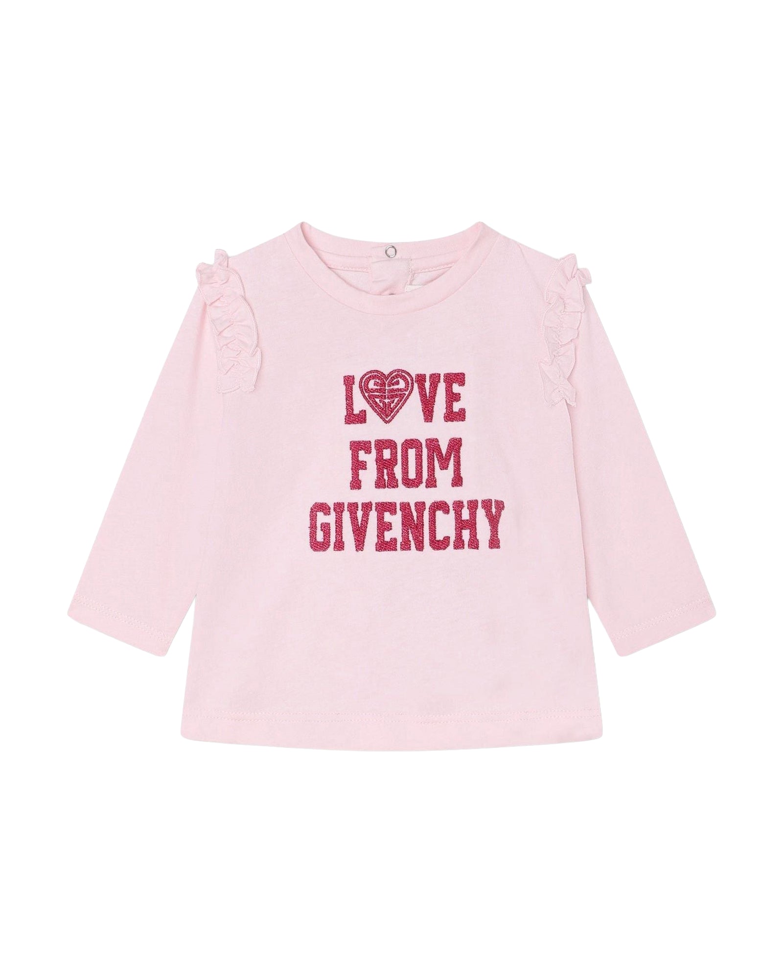 T-shirt à manches longues en coton - Marshmallow