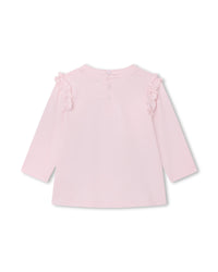 T-shirt à manches longues en coton - Marshmallow