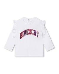 T-shirt à manches longues en coton - Blanc