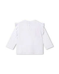 T-shirt à manches longues en coton - Blanc