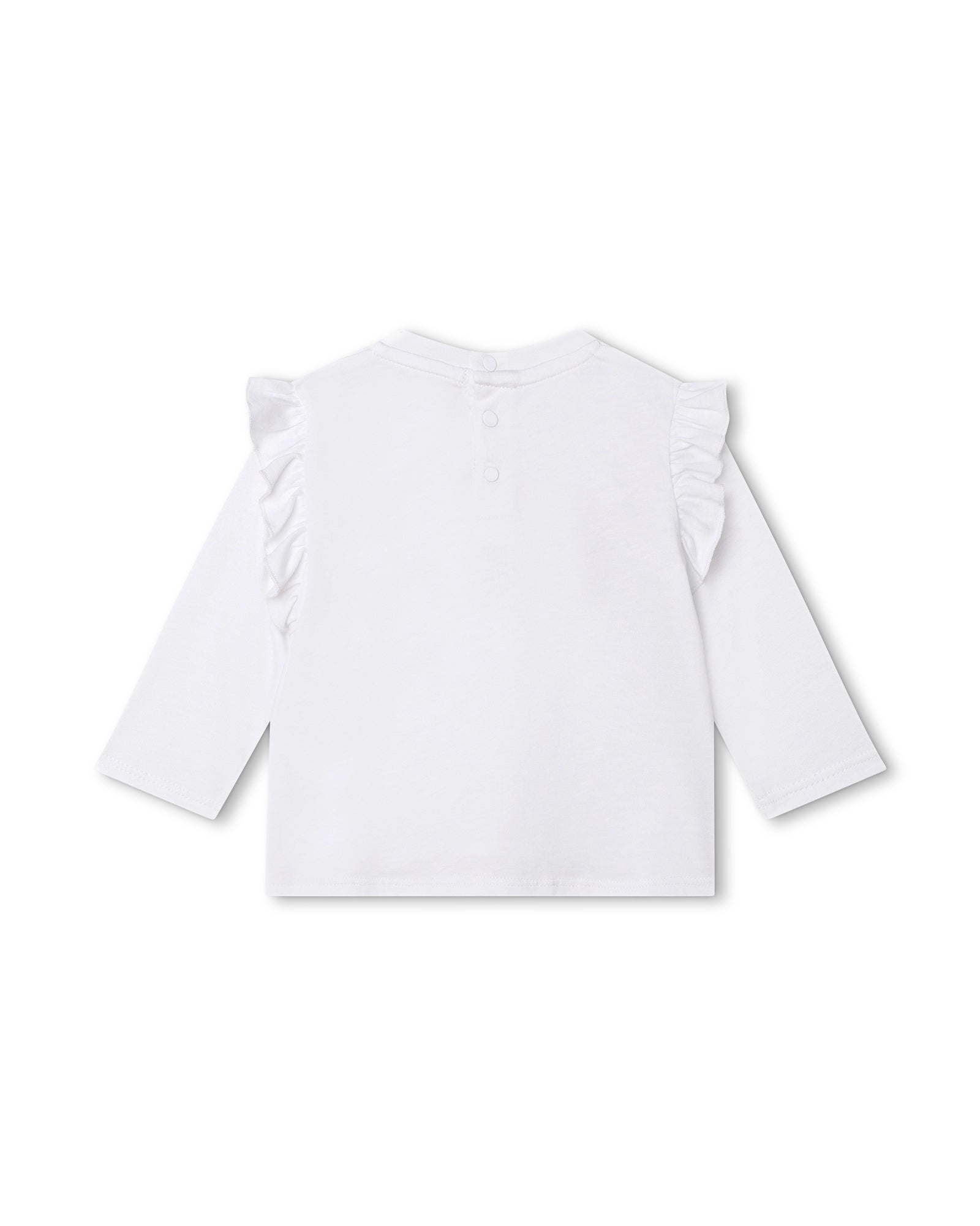 T-shirt à manches longues en coton - Blanc