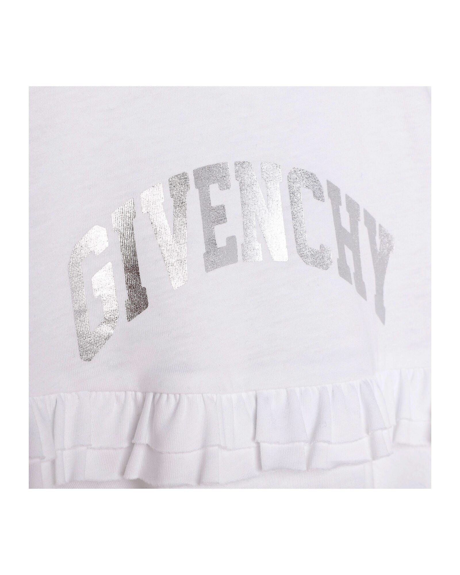 Robe à manches longues en coton - Blanc