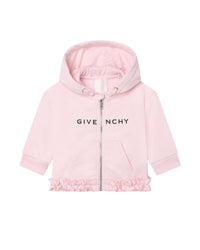 Gilet à capuche en coton - Marshmallow