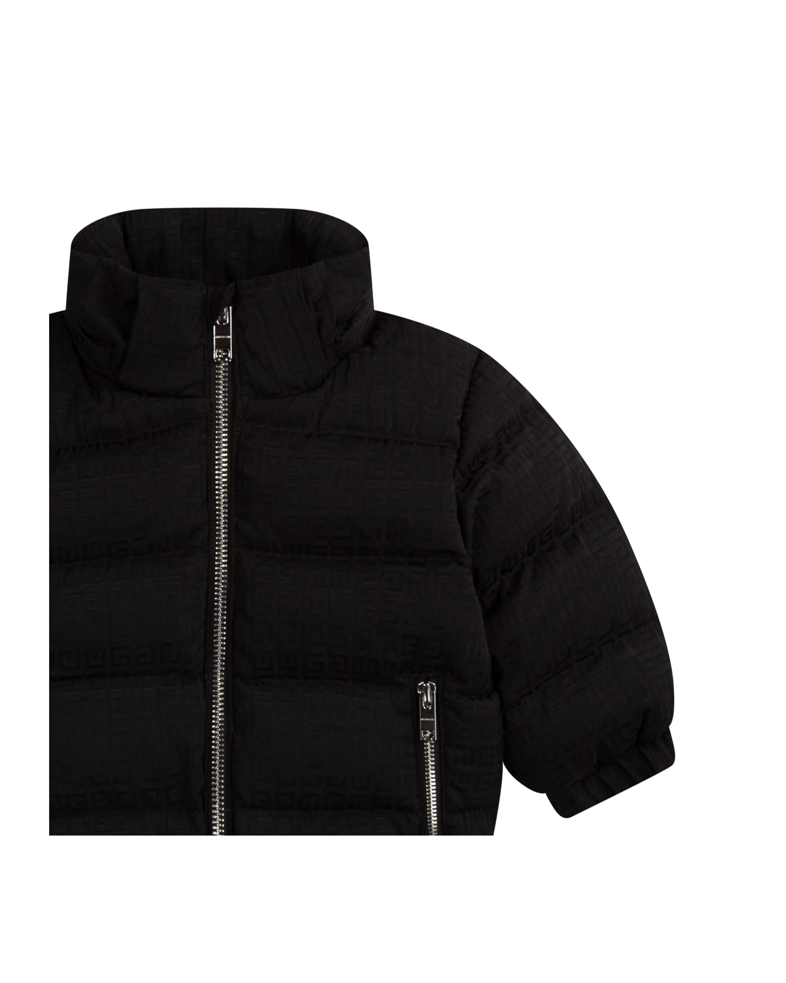 Doudoune à broderie - Black