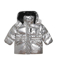 Doudoune à broderie - Argent