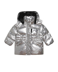 Doudoune à broderie - Argent