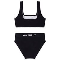 2-piece logo swimming costume - Black