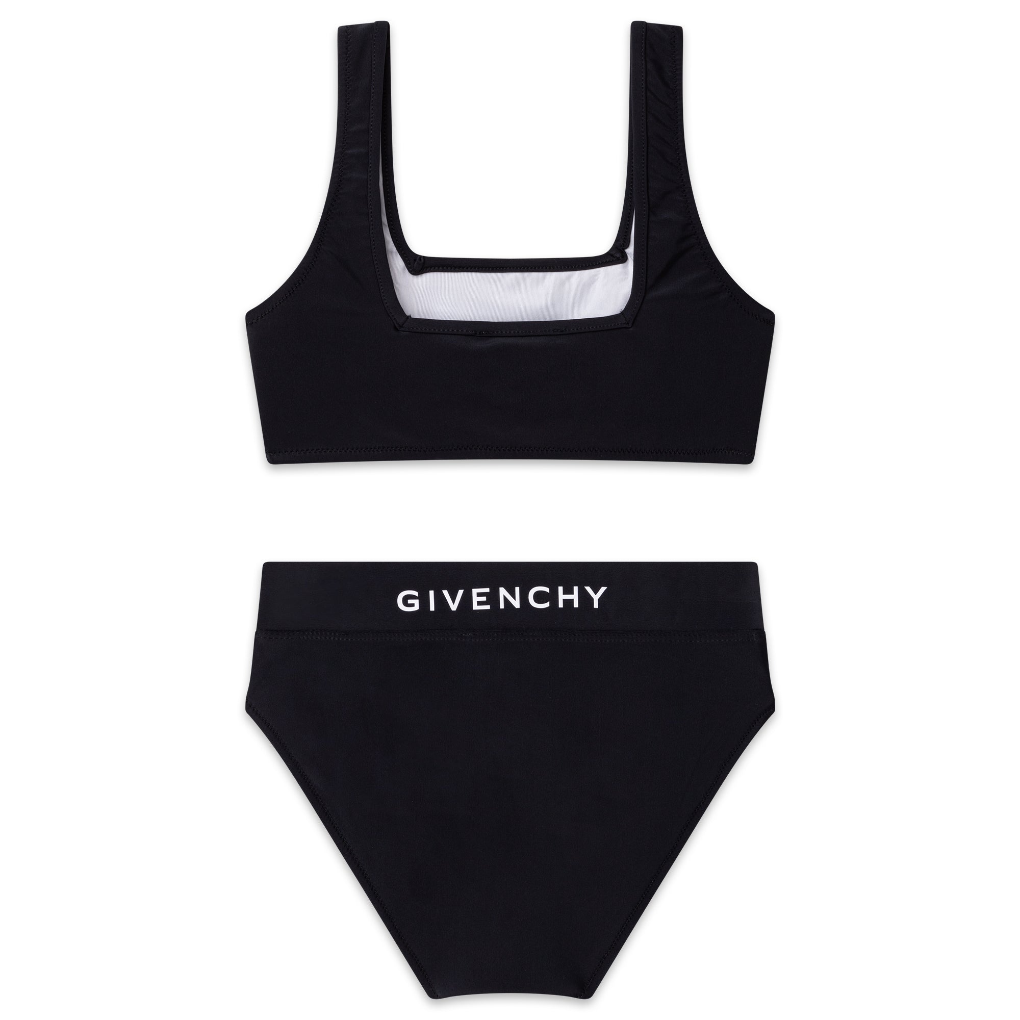 2-piece logo swimming costume - Black