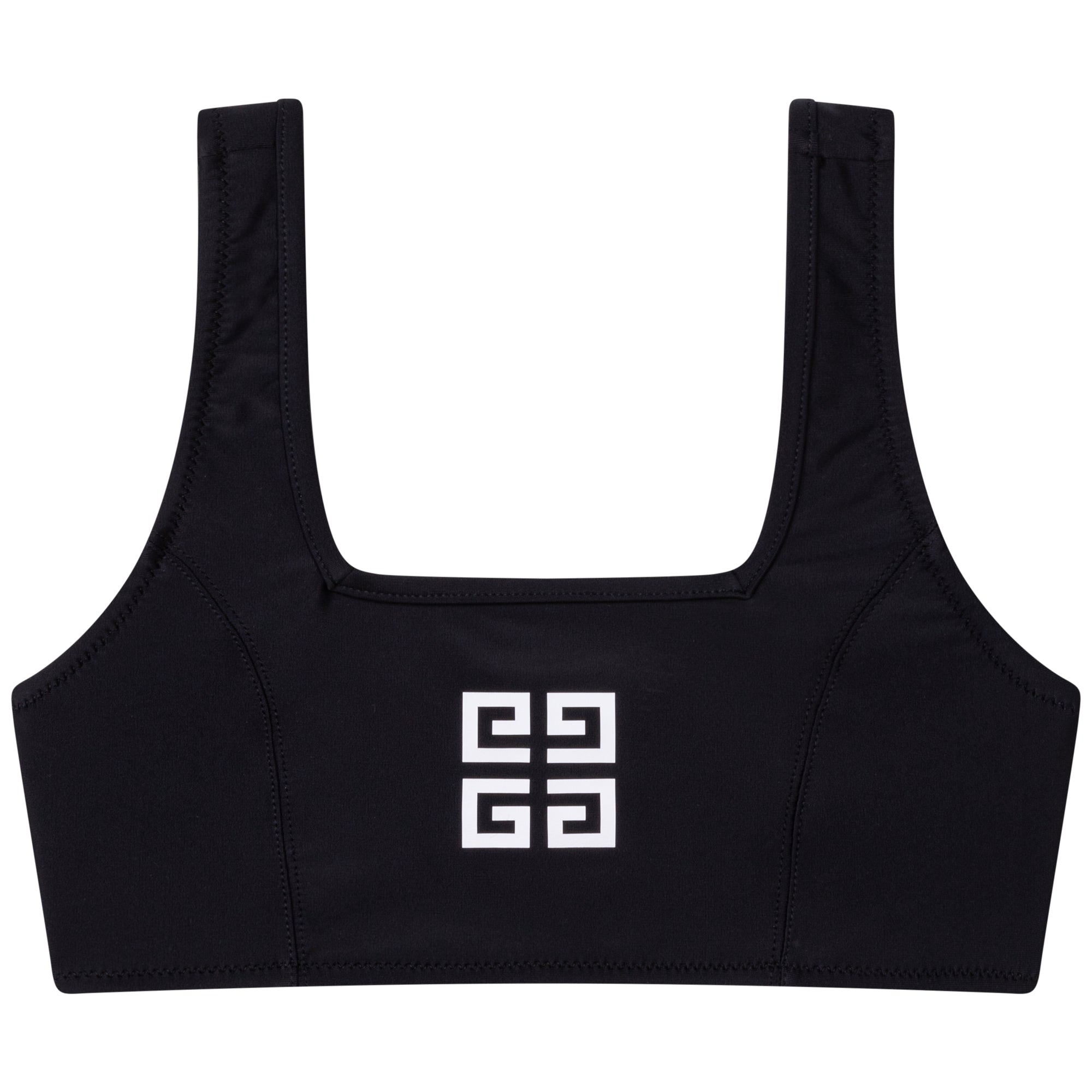 2-piece logo swimming costume - Black