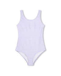 Maillot de bain 1 pièce imprimé 4G - Mauve