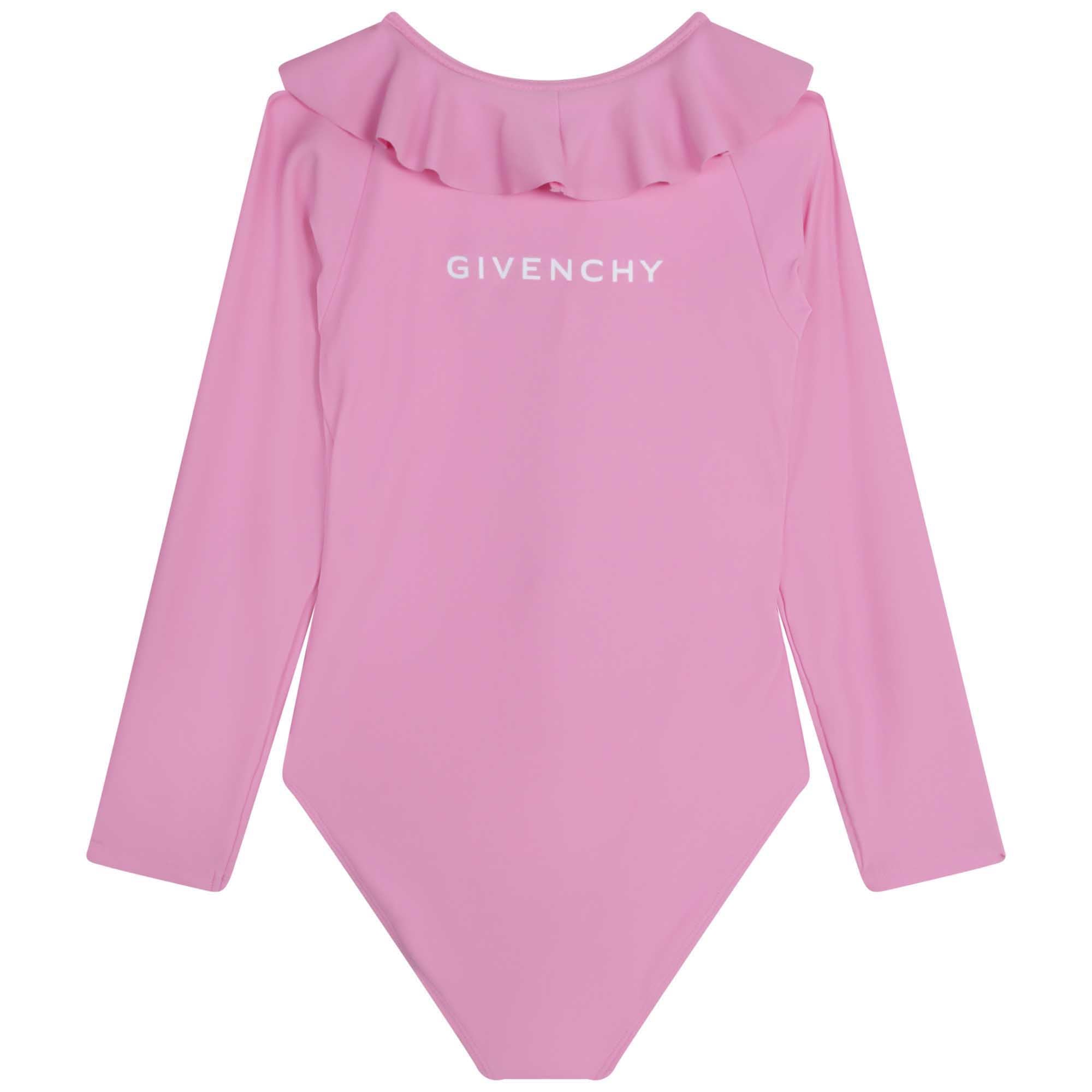 Maillot de bain 1 pièce manches longues - Rose friandise