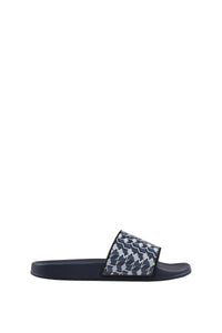 Flat mules with geometric pattern - Multicolour