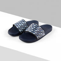 Flat mules with geometric pattern - Multicolour