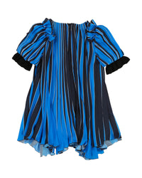 Robe à volants - Bleu Cargo