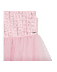 Robe de cérémonie bi-matière - Marshmallow