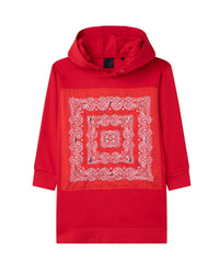 Robe motif bandana à clous en coton - Piment