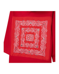 Robe motif bandana à clous en coton - Piment