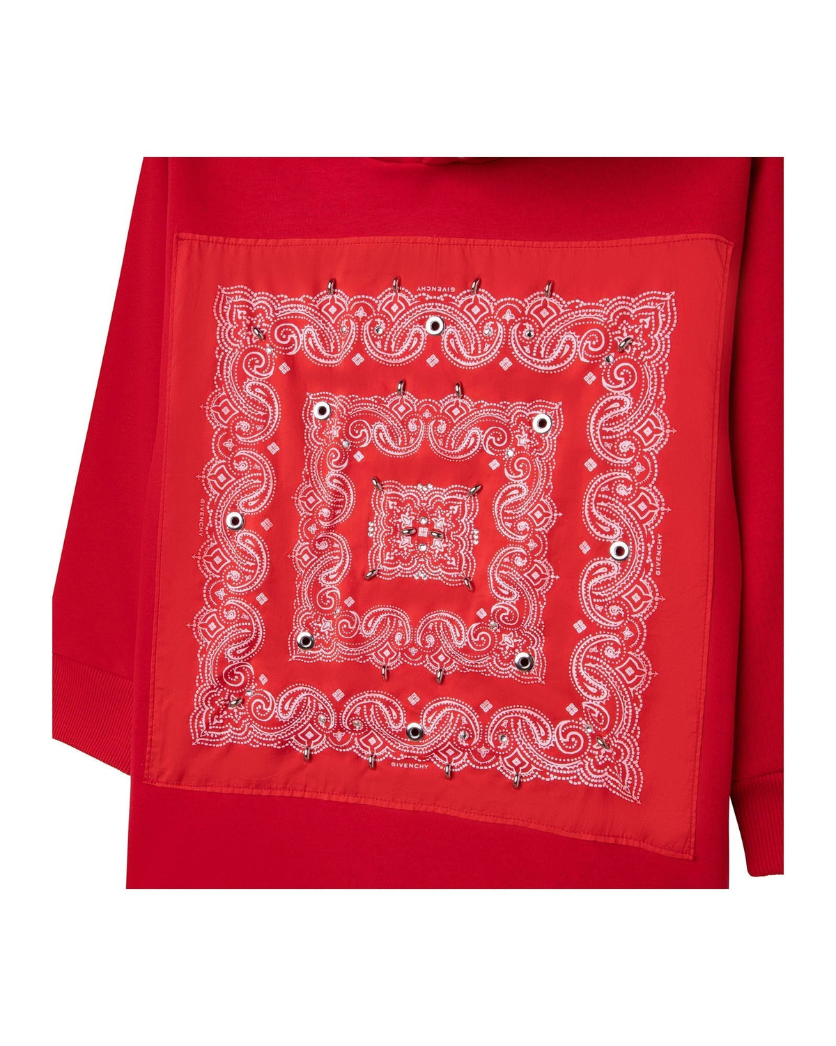 Robe motif bandana à clous en coton - Piment