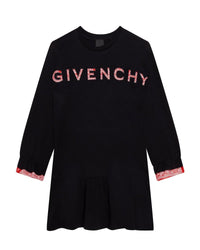 Robe bandana en interlock de coton - Black