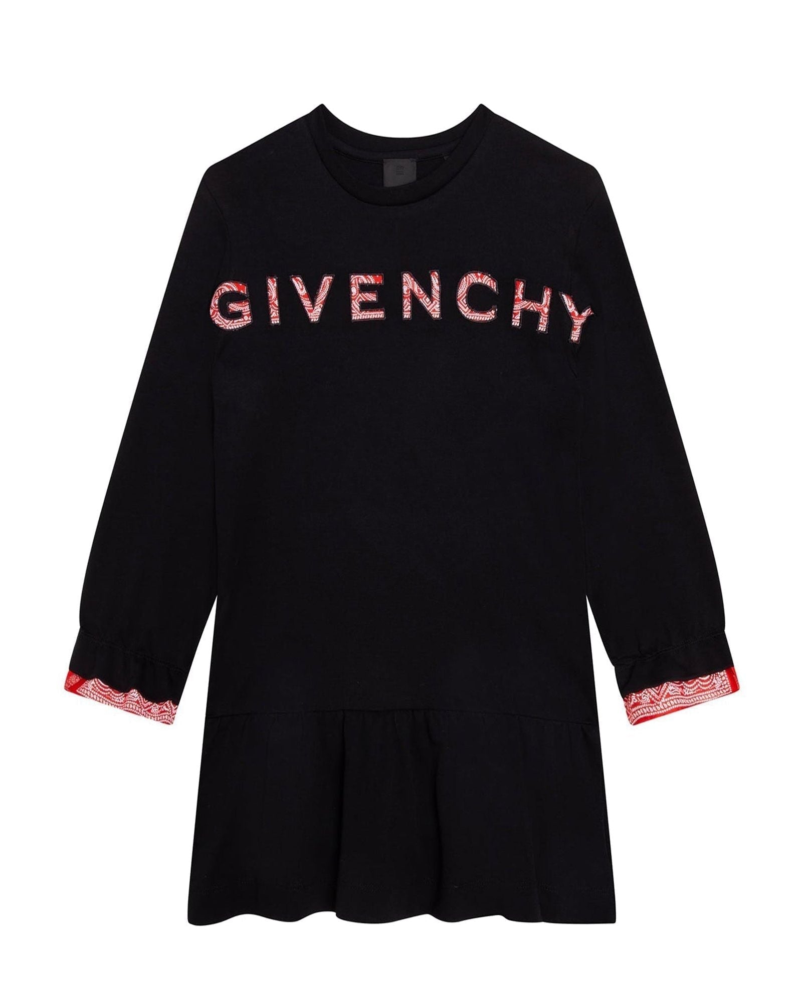Robe bandana en interlock de coton - Black
