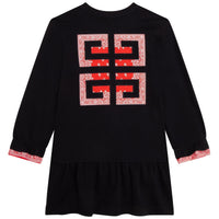 Robe bandana en interlock de coton - Black