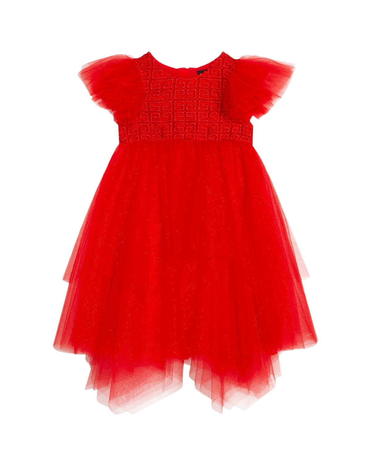 Robe de cérémonie à volants - Piment