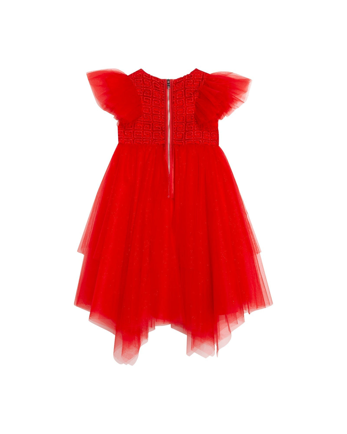 Robe de cérémonie à volants - Piment
