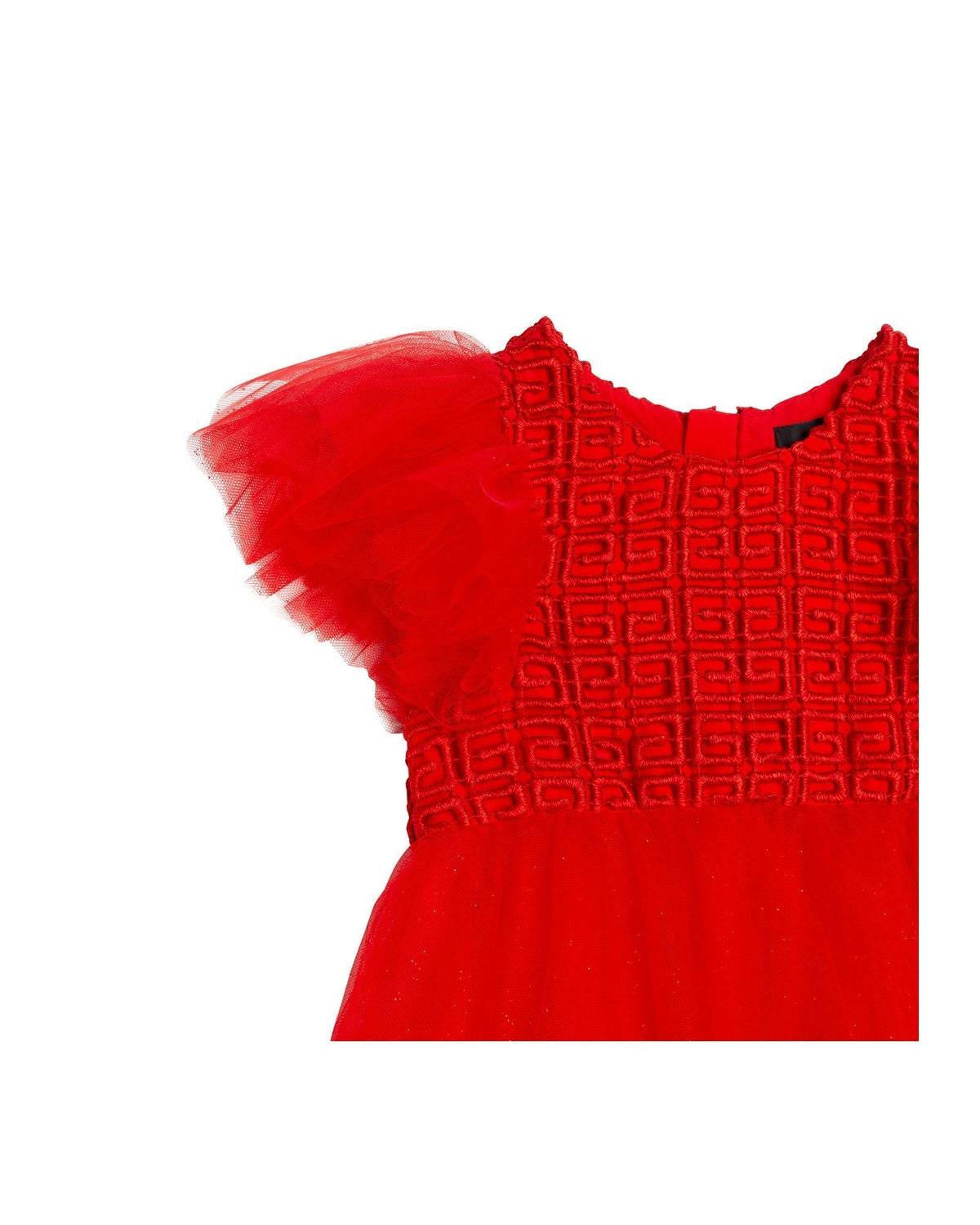Robe de cérémonie à volants - Piment