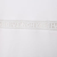 Robe manches courtes bande - Blanc