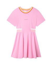 Robe Givenchy manches courtes col Arc-en-ciel - Rose Friandi