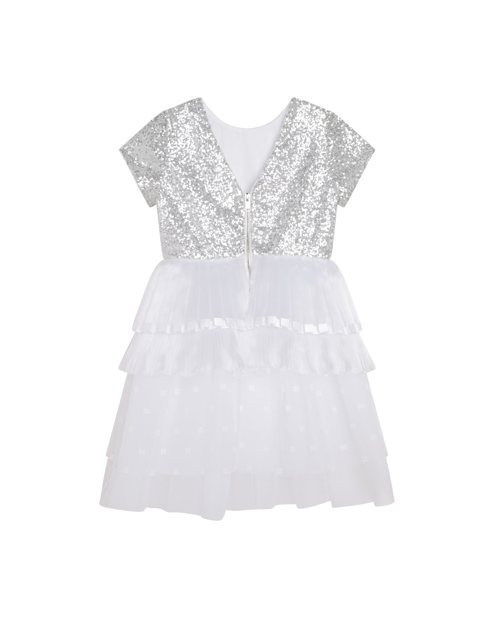 Robe ornée de sequins - Silver