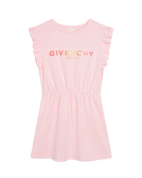Robe imprimé dégradé à manches courtes - Marshmallow